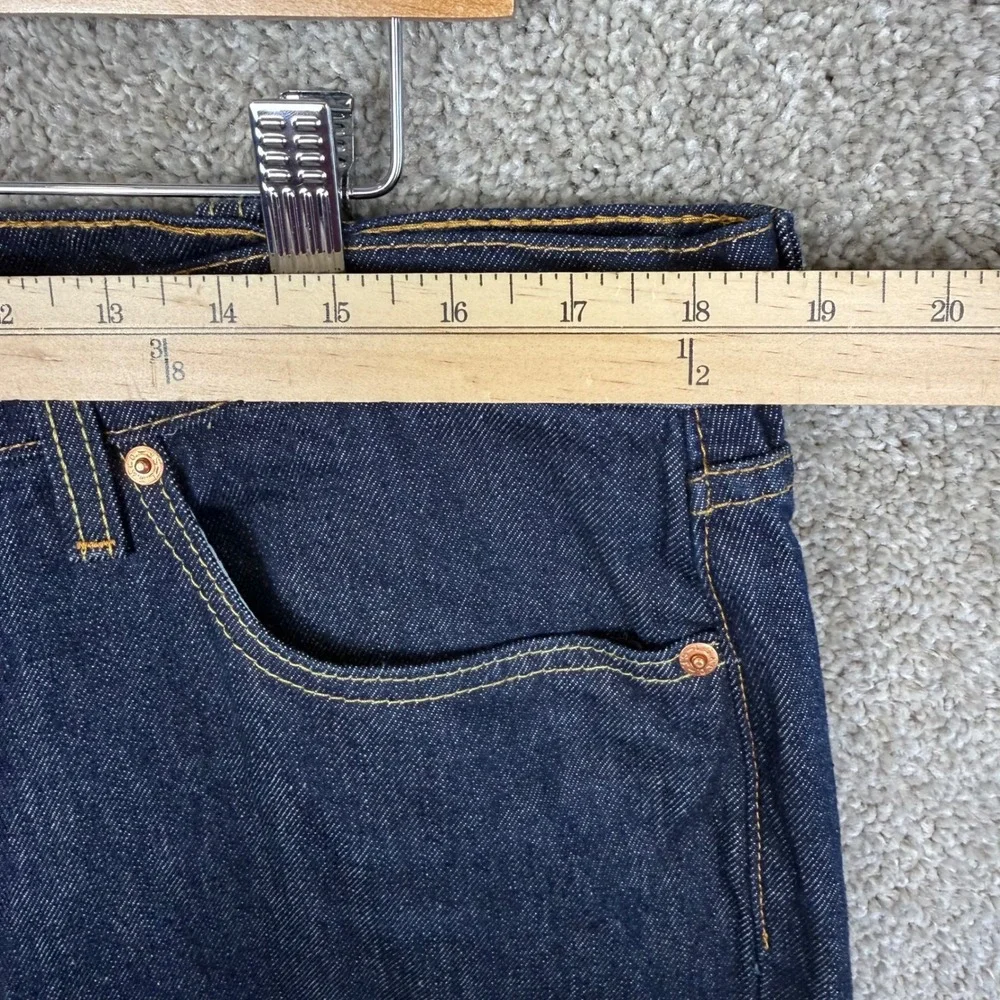 Levis 502 Taper Mens Jeans 38x29 Indigo Blue Flex Stretch Denim 29507-0001 NEW